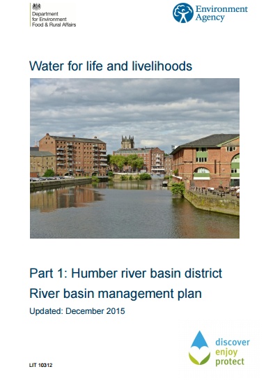Humber River Basin Management Plan front page.