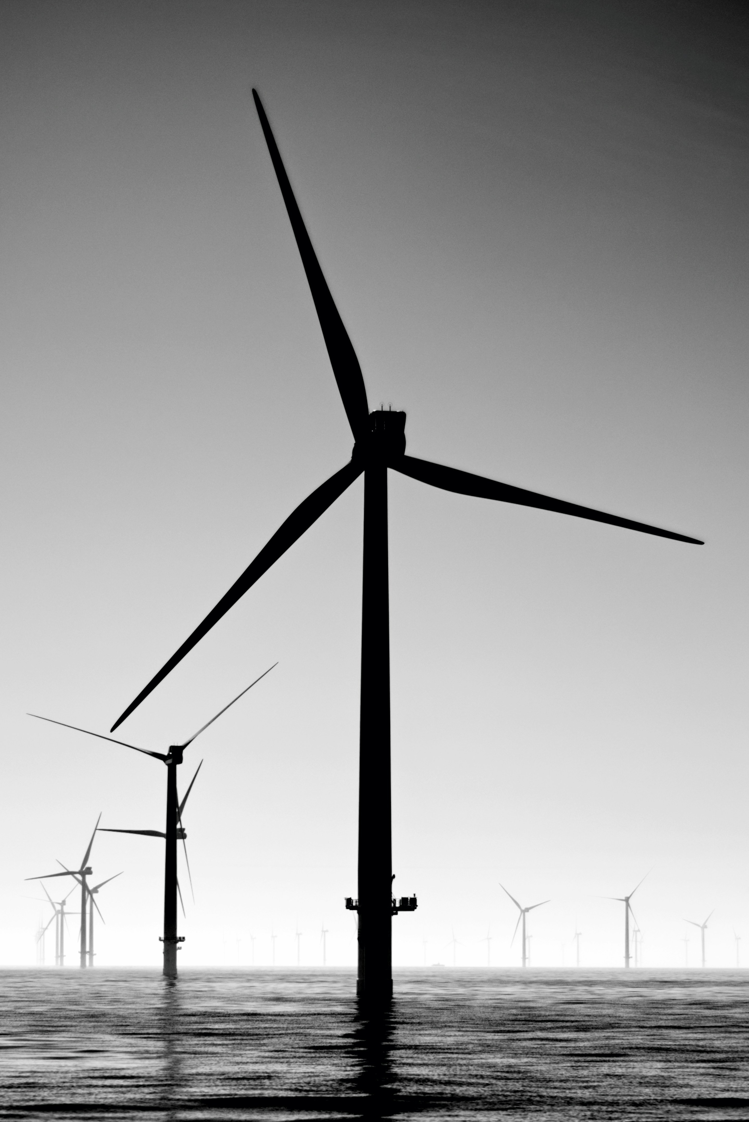 Wind turbine out at sea, Photo by Nicholas Doherty on Unsplash