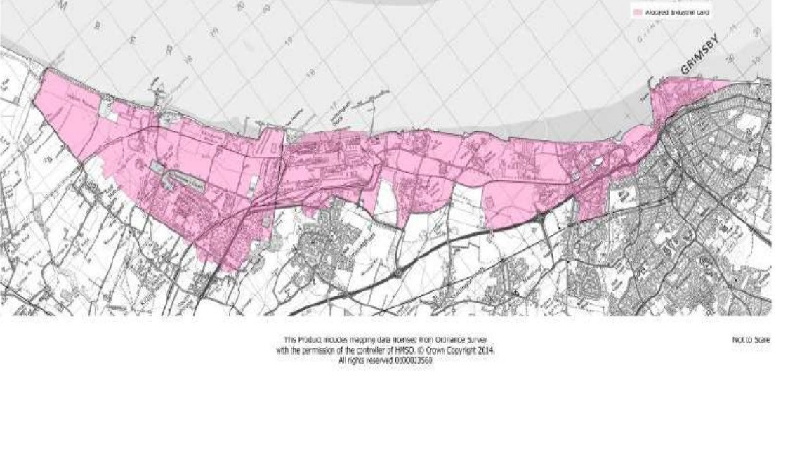 Map if ordinances survey of the South Humber bank. Taken from the SHG delivery report.